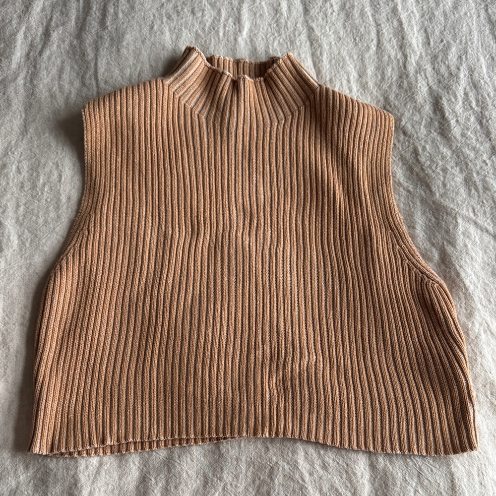Glamorous Women's Ribbed Cowl Neck Sweater - Brown